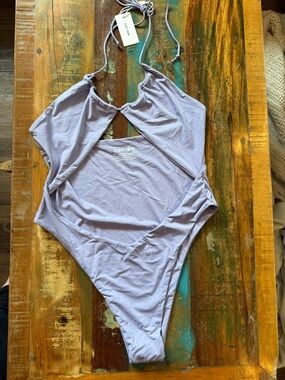 Slate Swim Lilac One-Piece Swimsuit